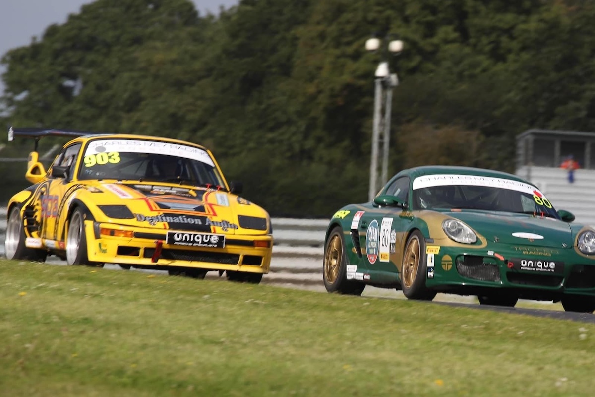 VANHAUEN RACING at Snetterton 2023 - Wheel to wheel with a Cayman. © Sean Mulcahy Photographic 2023
