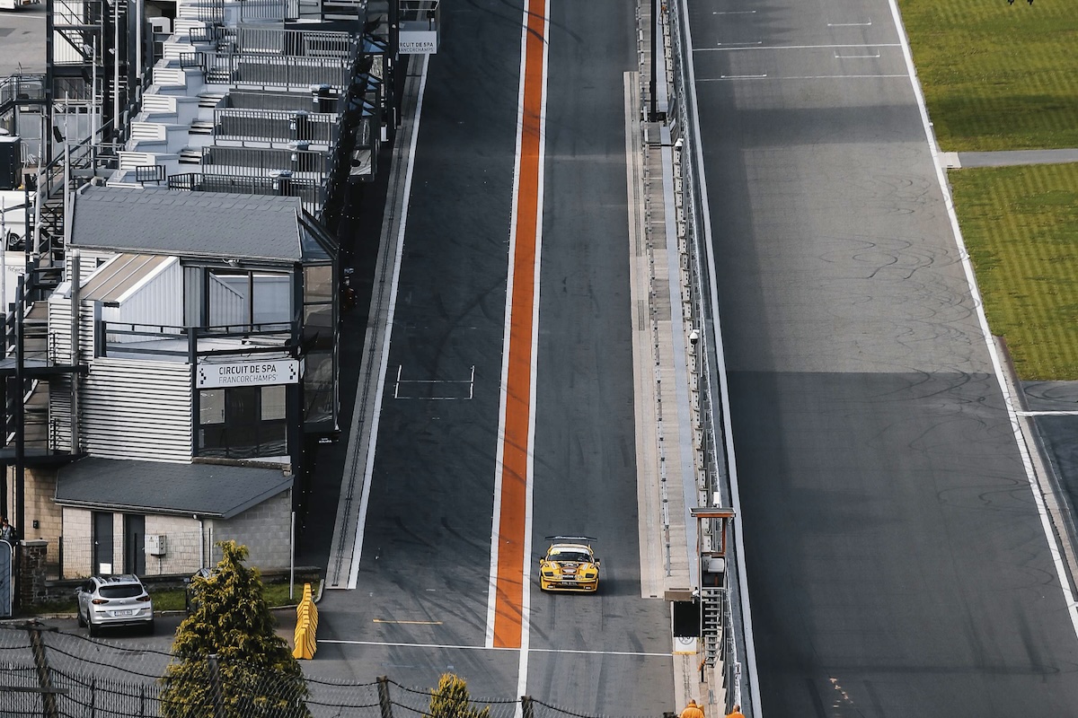 Out on track for the first time — soaking in every moment and pinching yourself to believe it's real.