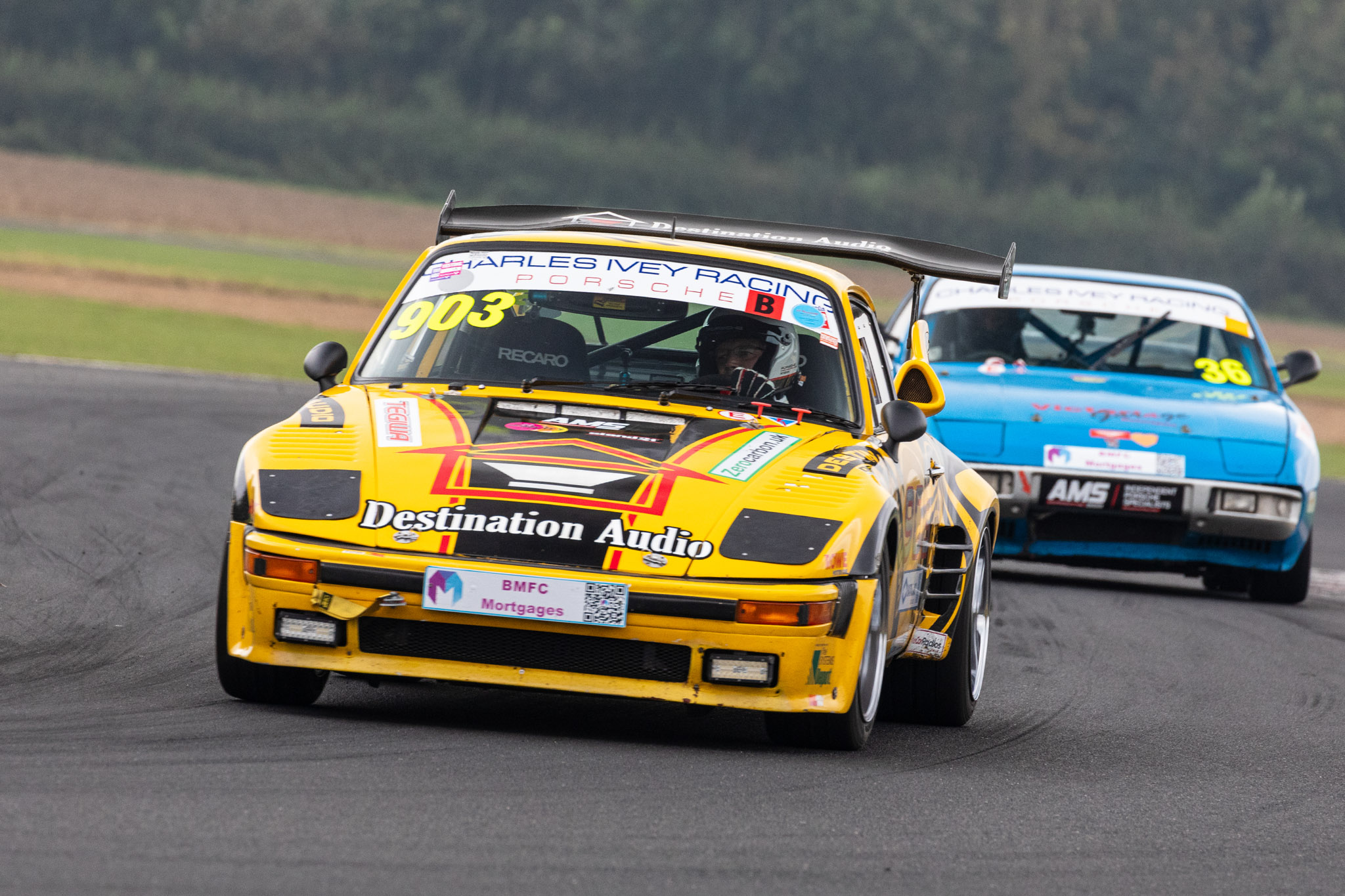 VANHAUEN RACING at Croft Circuit 2024 - The dramatic last-lap incident that damaged the rear swingarm and ended the weekend early.