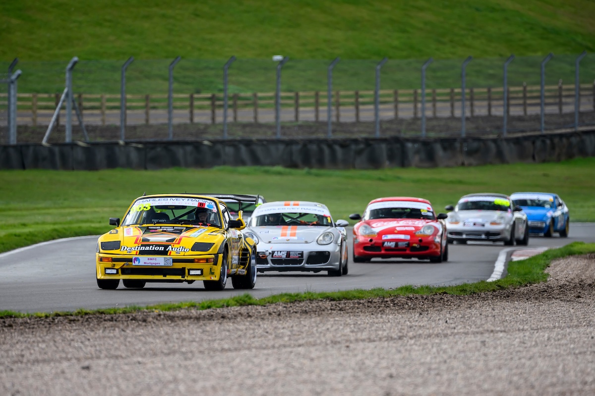 VANHAUEN RACING at Donington Park 2024 - Leading a train of cars through the corner. © Jonathan Elsey Motorsport Photography 2024